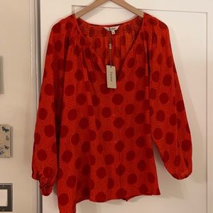 Tucker classic Blouse scarlet maze
